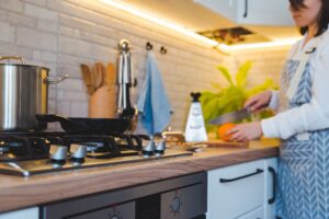 Add Backsplash and Under-Cabinet Lighting in the Kitchen