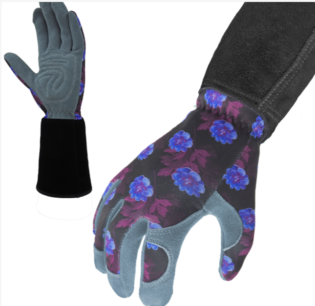 Skydeer womens suede elegant gardening gloves.