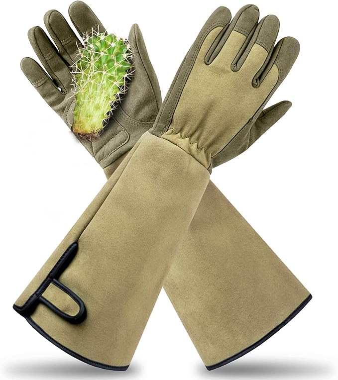 Yionaiyi Professional Rose Pruning Thorn Proof Gloves